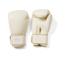 Buy Premium Ivory Leather Boxing Gloves - 12oz