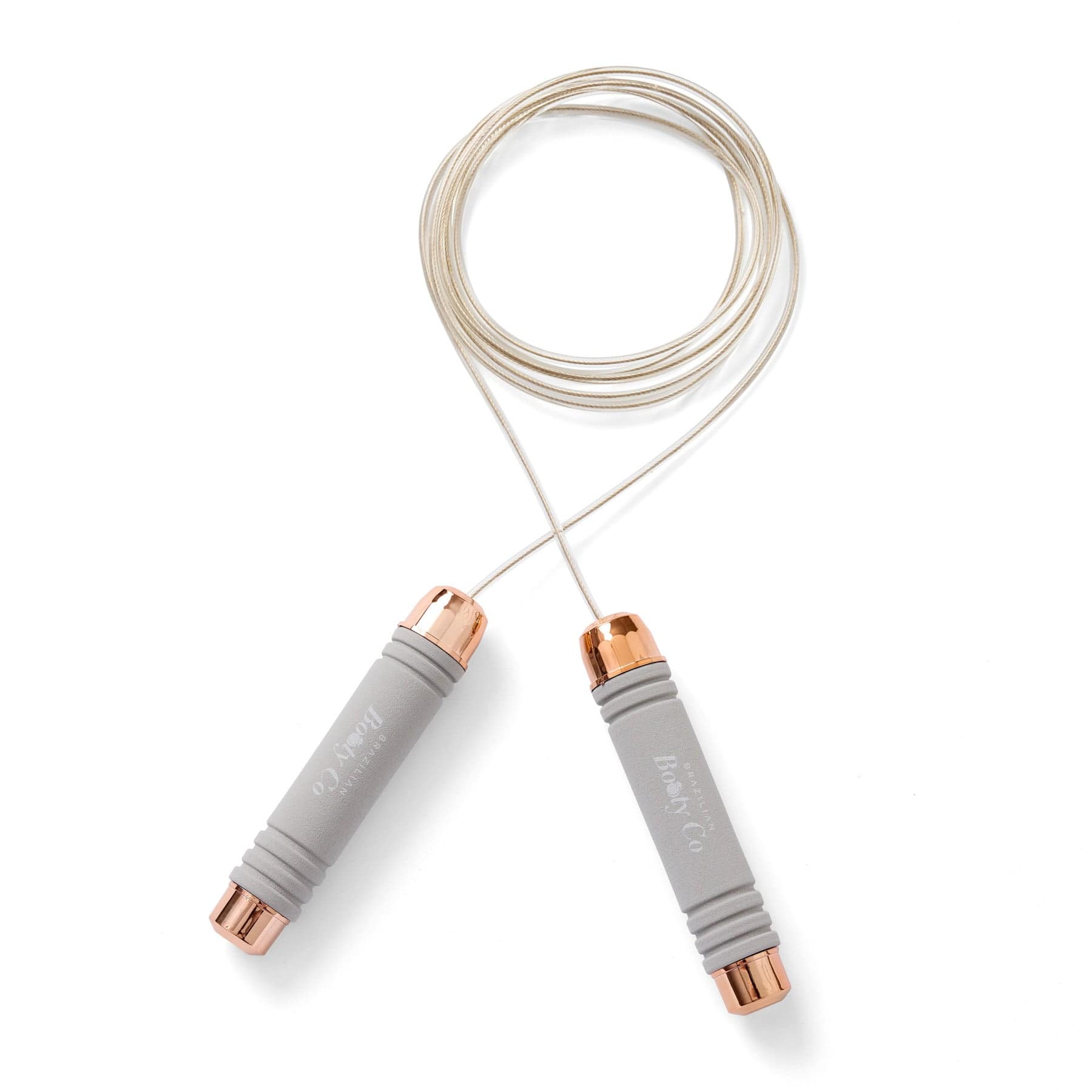 Gray and rose gold rope